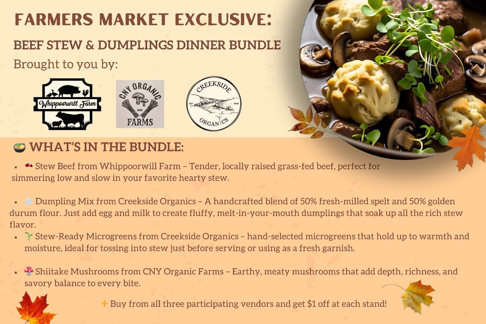 Stew and dumpling bundle